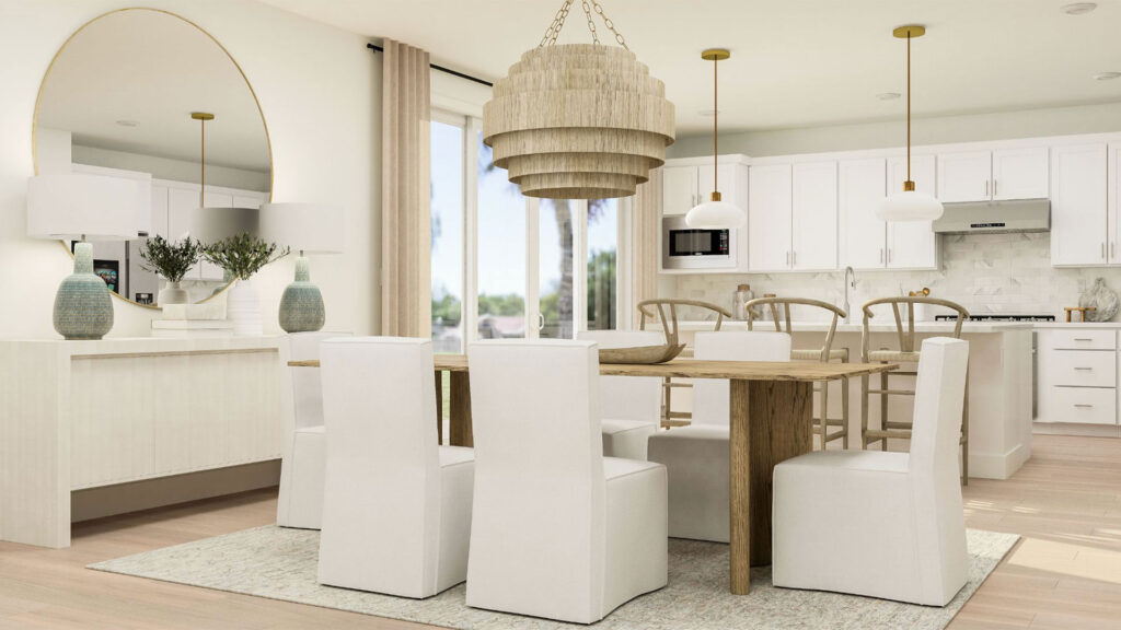 Lennar interior design trend coastal retreat dining